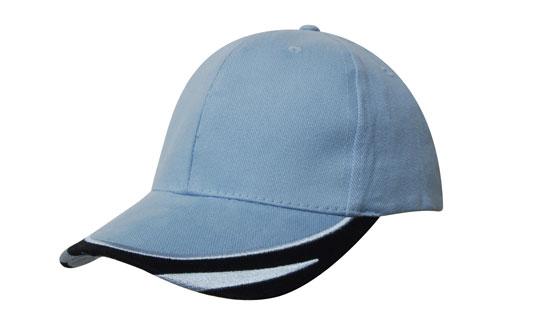 Brushed Heavy Cotton with Peak Trim Embroidered