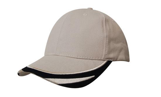 Brushed Heavy Cotton with Peak Trim Embroidered