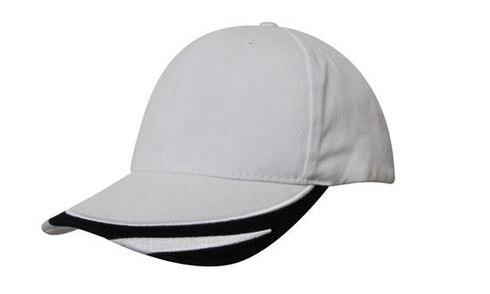 Brushed Heavy Cotton with Peak Trim Embroidered
