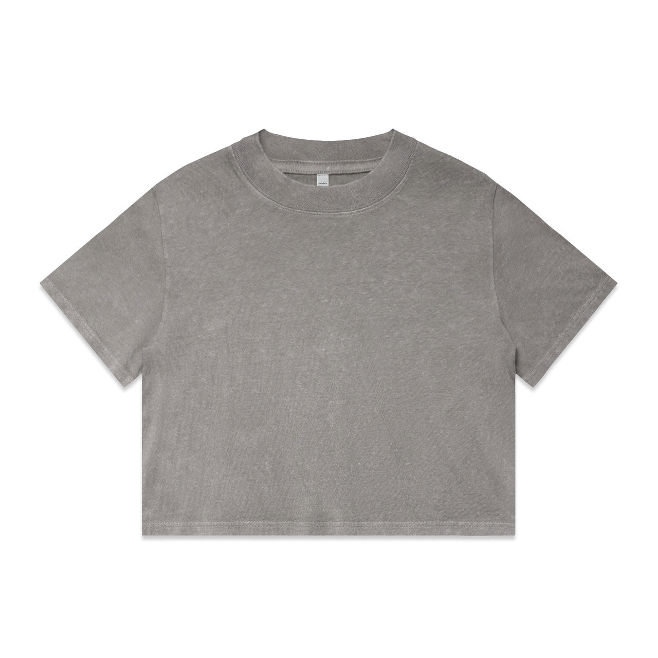 4086 Wo's Stone Wash Heavy Crop Tee