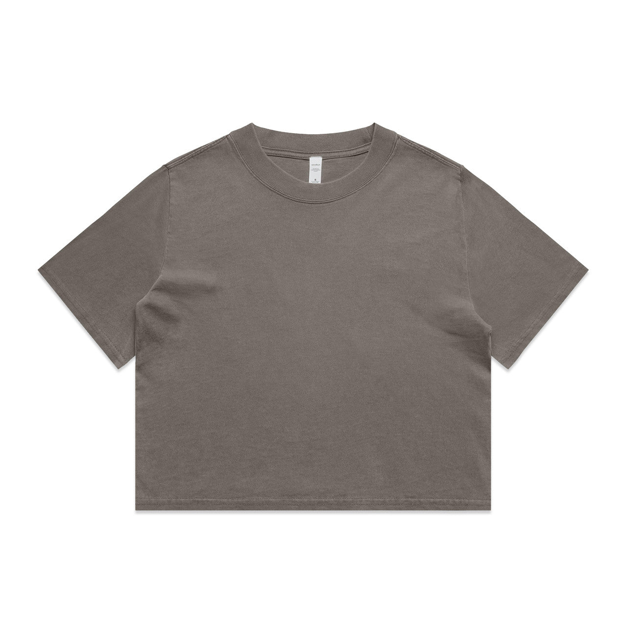 4089 Wo's Heavy Faded Crop Tee