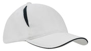 Brushed Heavy Cotton with Crown Inserts & Sandwich in White/Navy