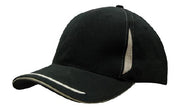 Brushed Heavy Cotton with Crown Inserts, Peak Trim & Sandwich