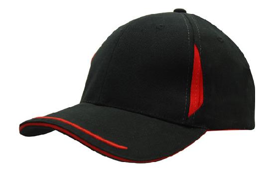Brushed Heavy Cotton with Crown Inserts, Peak Trim & Sandwich