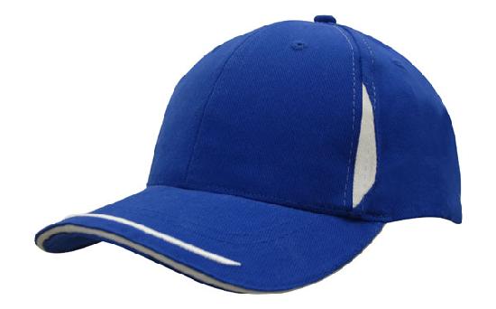 Brushed Heavy Cotton with Crown Inserts, Peak Trim & Sandwich