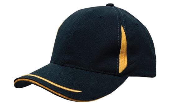 Brushed Heavy Cotton with Crown Inserts, Peak Trim & Sandwich
