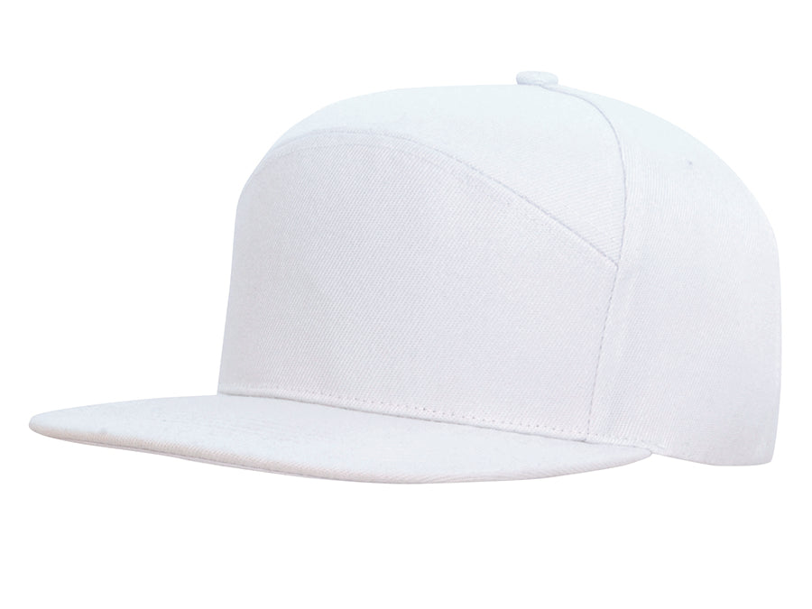Premium American Twill A Frame Cap in White
