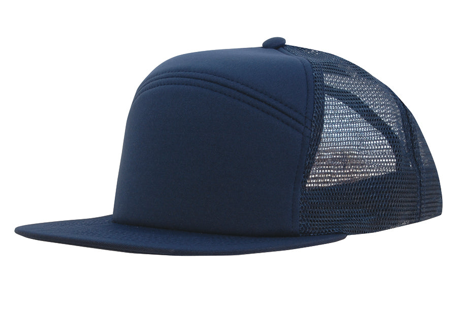 Foam Front A Frame Cap with Mesh Back in Navy