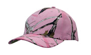 True Timber Camouflage 6 Panel Cap in Conceal Pink