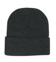 Acrylic Beanie in Dark Grey Marle
