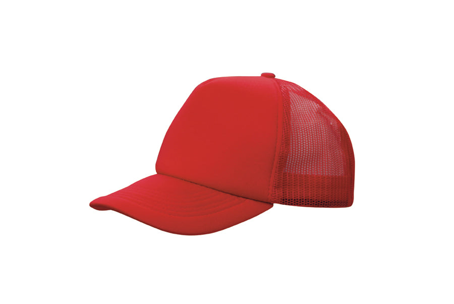 Trucker Mesh Cap in Red