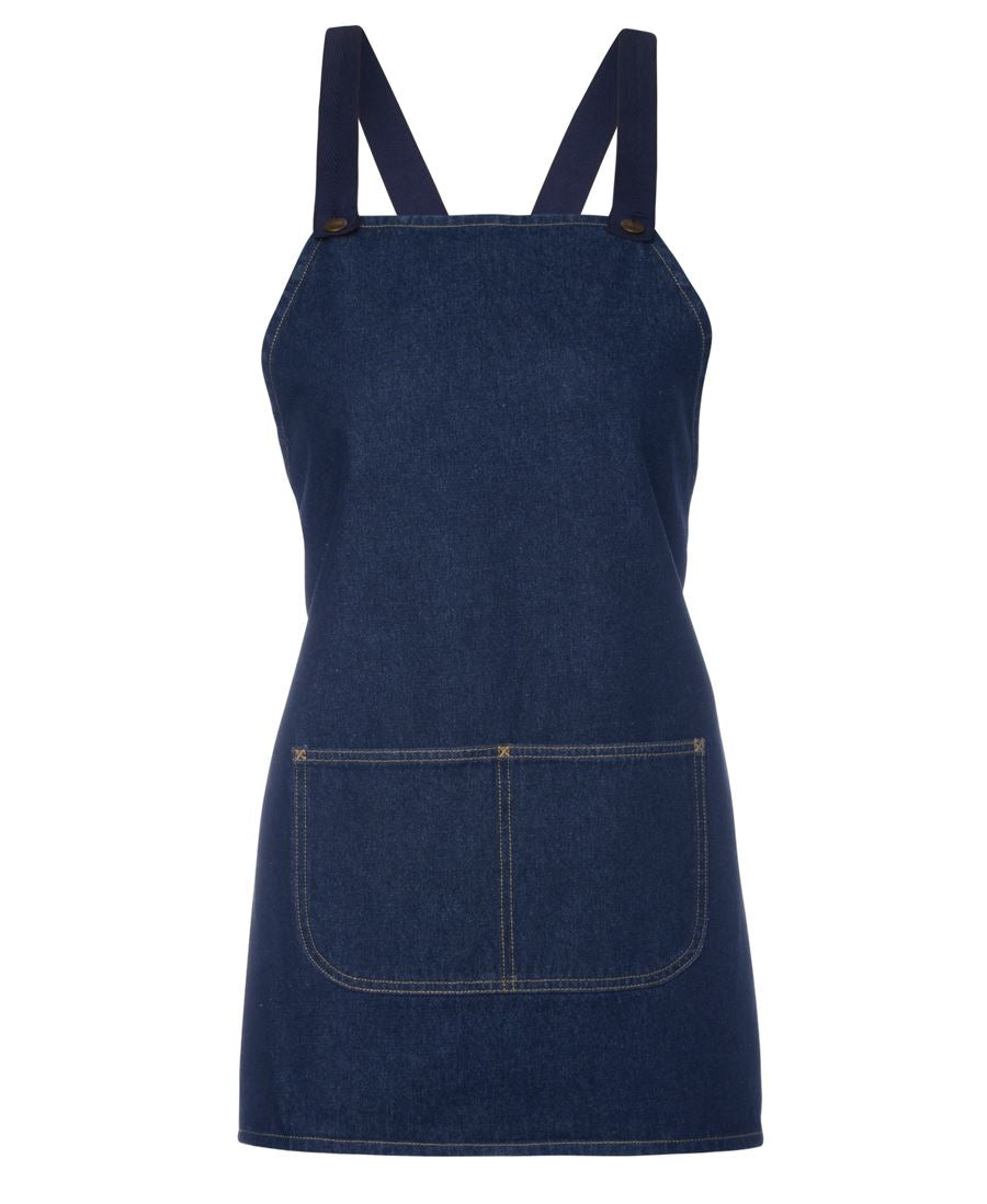 5ACBB JB's Cross Back 65x71 Bib Denim Apron (without Strap)