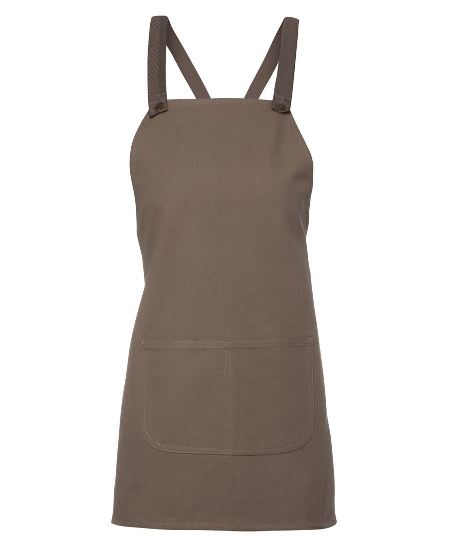 5ACBE JB's Cross Back 65x71 Bib Canvas Apron (without Strap)