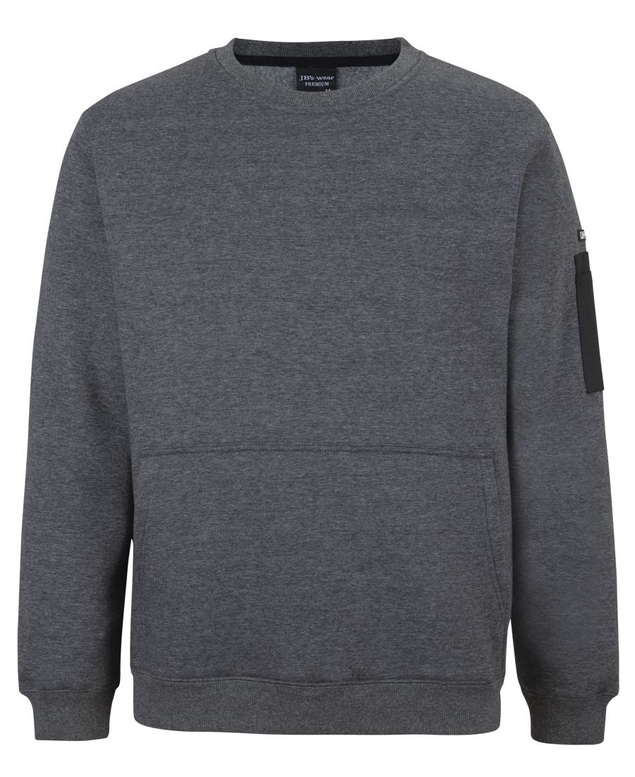 JB's 350 Premium Trade Crew Neck Fleece Char