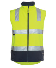 6D4LK JB's HV 4602.1 (D+N) Softshell Vest - Lime/Navy