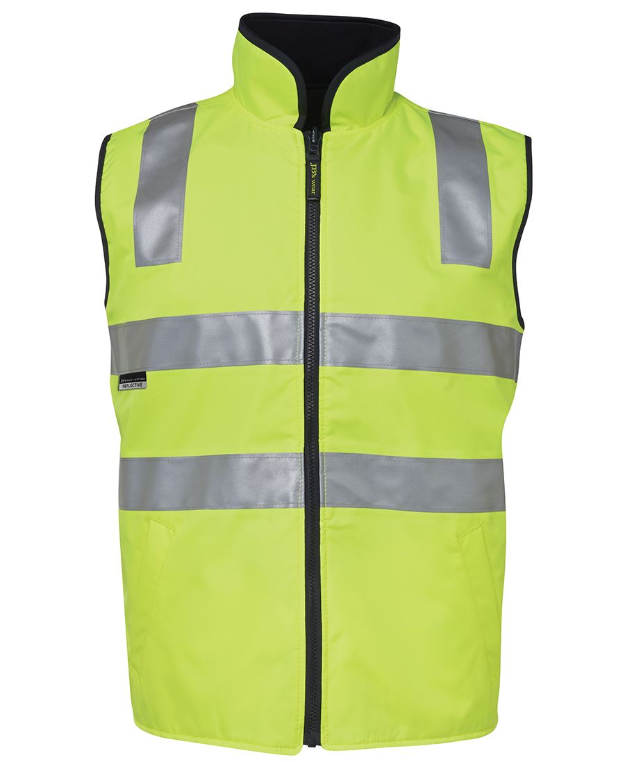 6D4Rv JB's HV 4602.1 (D+N) Rev Vest - Lime/Navy