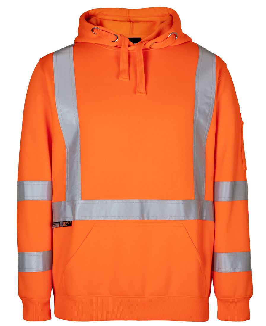 6DAQH JB's NSW/QLD Rail (D+N) X-Back Hoodie - Orange