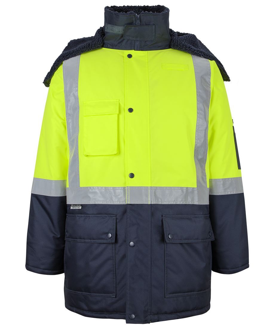 6DFJ JB's HV (D+N) Freezer Jacket - Lime/Navy