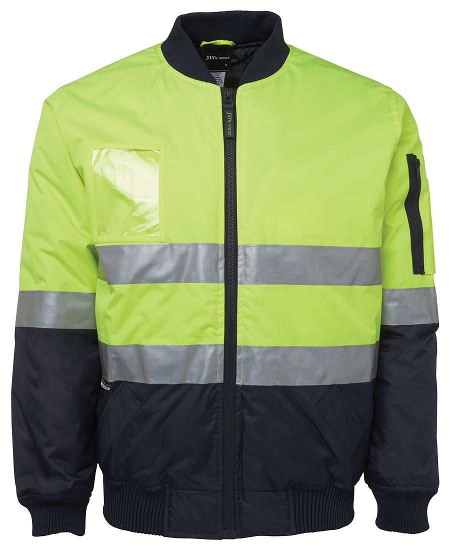 6DNFJ JB's HV (D+N) Flying Jacket - Lime/Navy