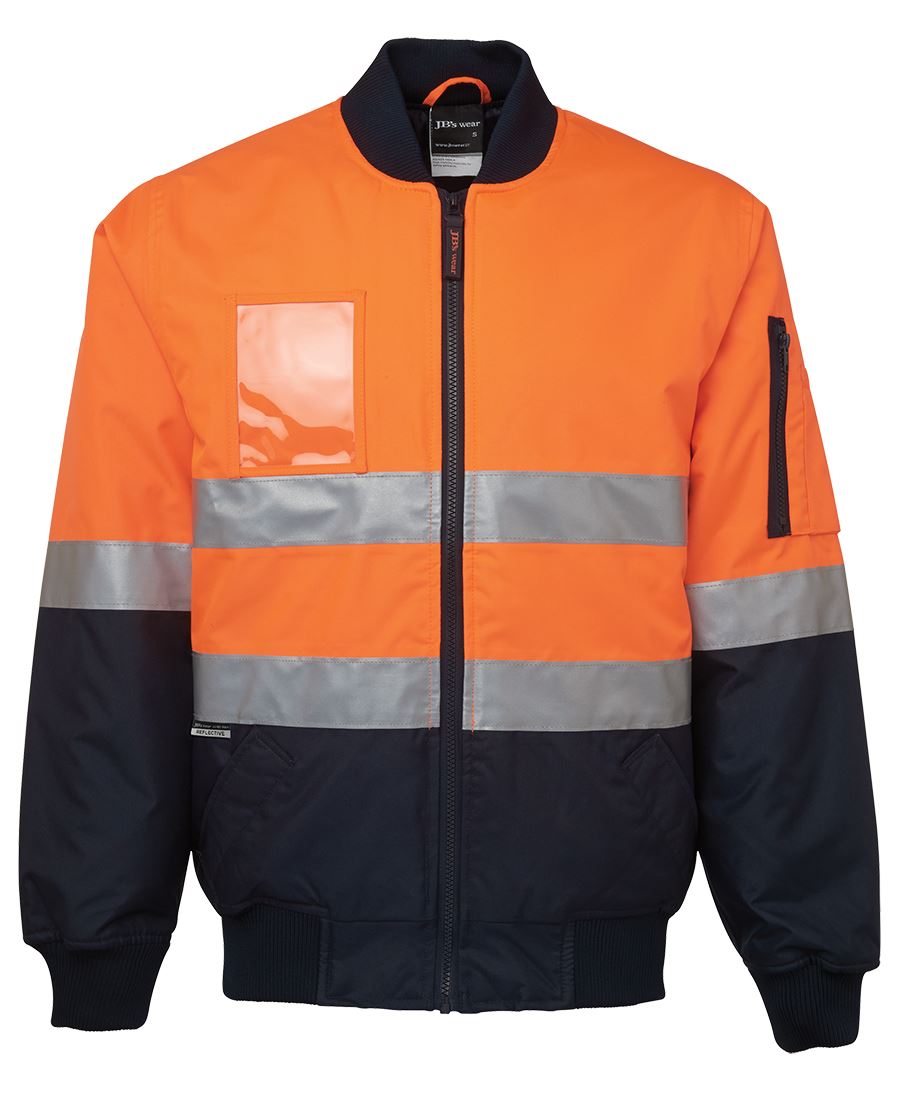 6Dnfj JB's HV (D+N) Flying Jacket - Orange/Navy