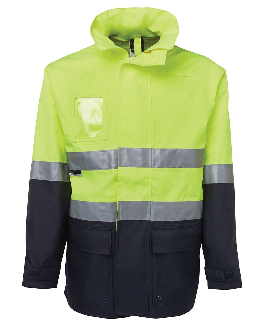 6Dnll JB's HV (D+N) L/Line Jacket - Lime/Navy