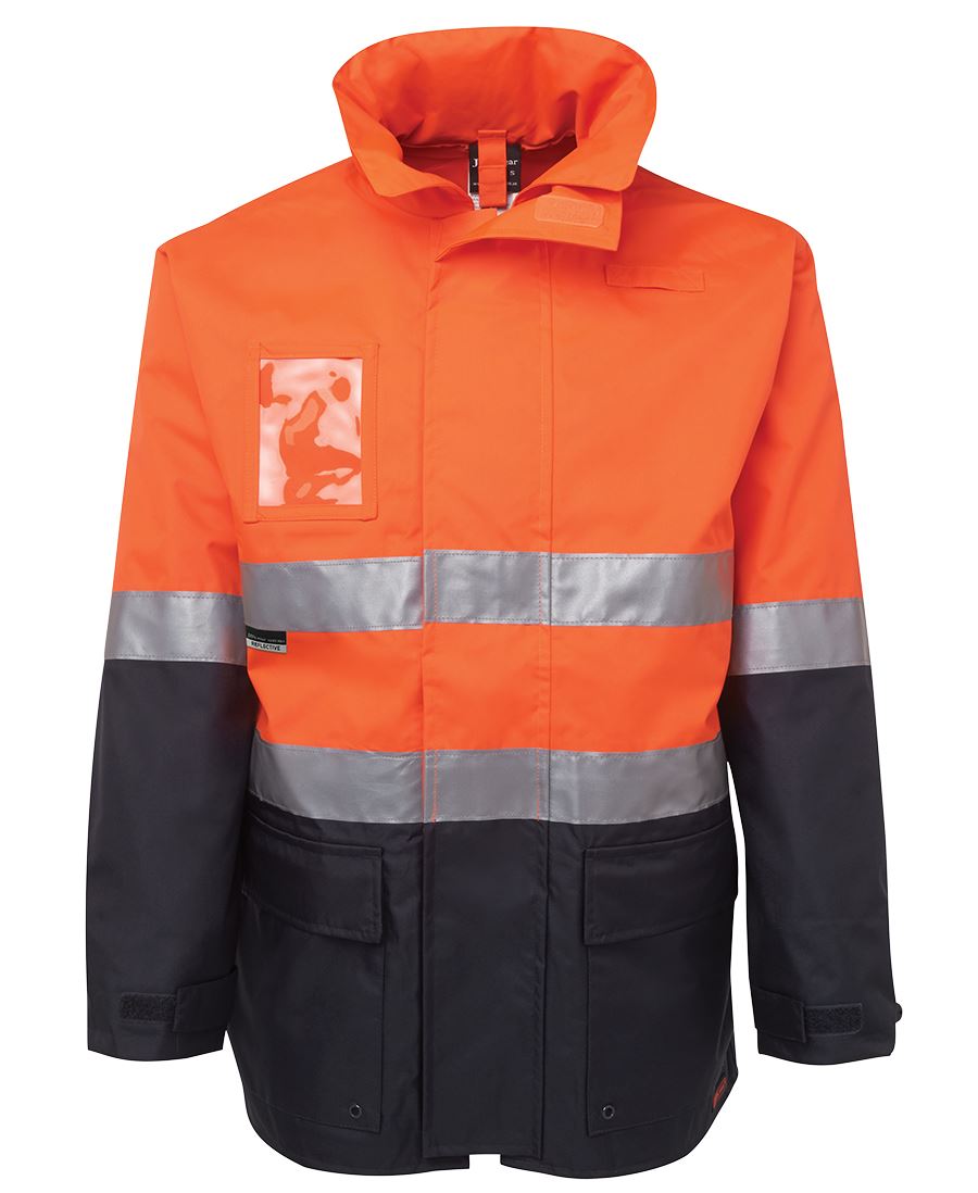 6Dnll JB's HV (D+N) L/Line Jacket - Orange/Navy
