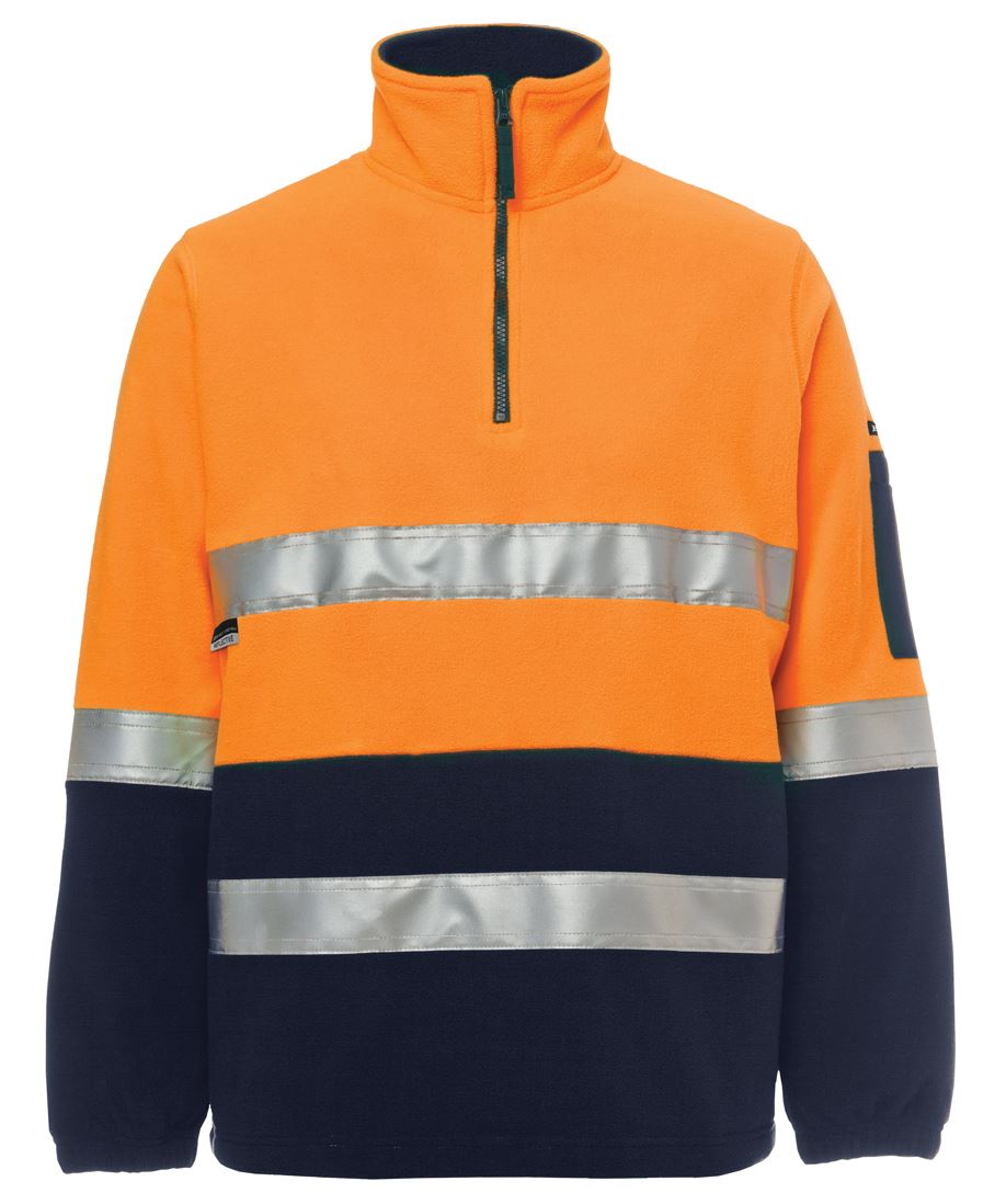 6Dnpf JB's HV (D+N) 1/2 Zip Polar - Orange/Navy