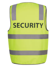 6DNS5 JB's HV (D+N) Safety Vest Print Security - Lime