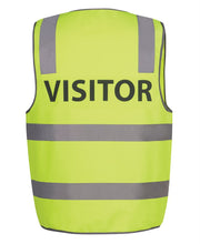 6DNS7 JB's HV (D+N) Safety Vest Print Visitor - Lime