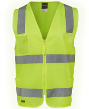 6DNSZ JB's HV (D+N) Zip Safety Vest - Lime