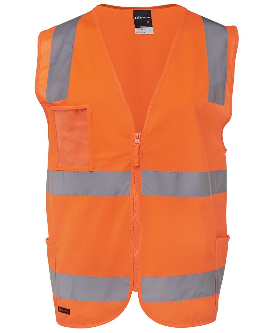 6Dnsz JB's HV (D+N) Zip Safety Vest - Orange