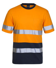 6DNTC JB's HV (D+N) Cotton T-Shirt - Orange/Navy