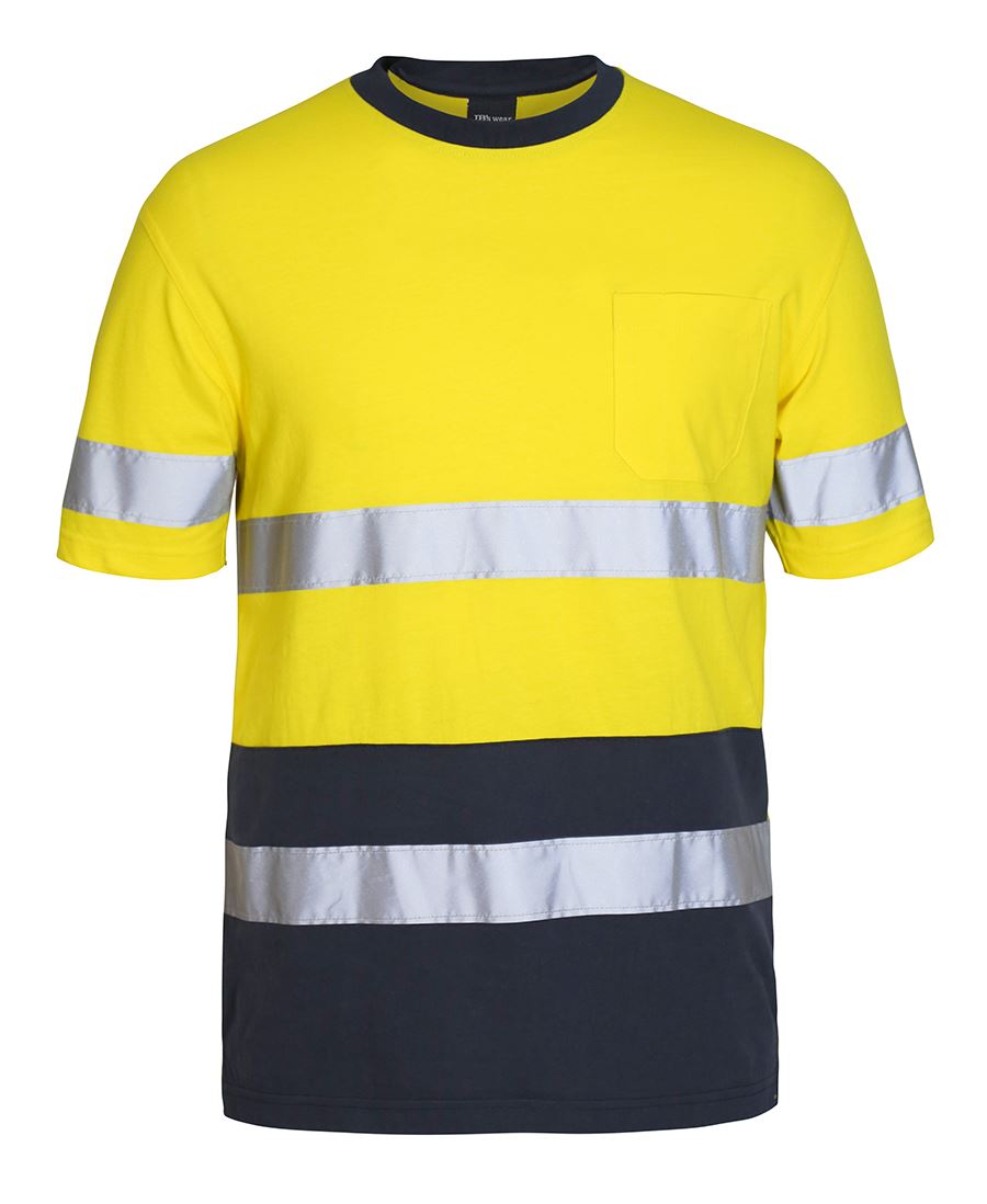 6Dntc JB's HV (D+N) Cotton T-Shirt - Yellow/Navy