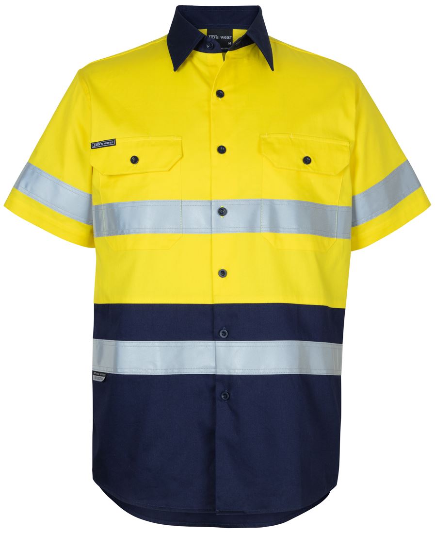 6Dnws JB's HV (D+N) S/S 150G W/Shirt - Yellow/Navy