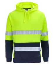 6DPJ JB's HV D+N 330G Pull Over Hoodie - Lime/Navy