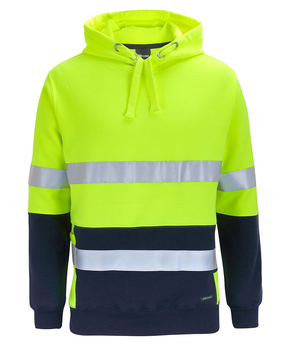 6DPJ JB's HV D+N 330G Pull Over Hoodie - Lime/Navy