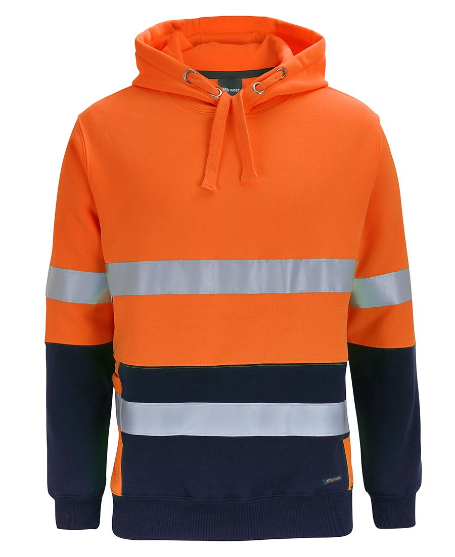 6Dpj JB's HV D+N 330G Pull Over Hoodie - Orange/Navy