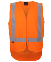 6DVQV JB's NSW/QLD Rail (D+N) Zip X-Back Safety Vest - Orange