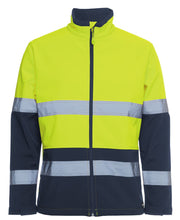 6DWJ JB's HV (D+N) Three Layer Softshell Jacket - Lime/Navy
