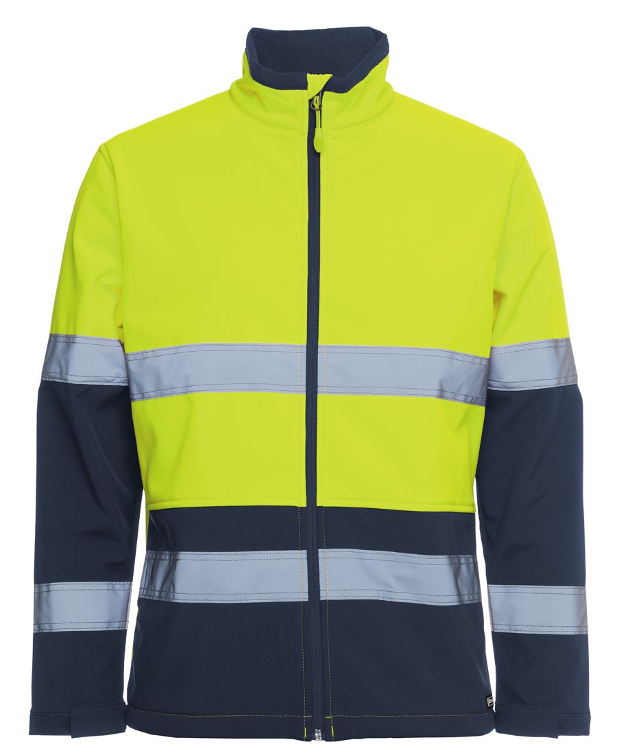 6DWJ JB's HV (D+N) Three Layer Softshell Jacket - Lime/Navy