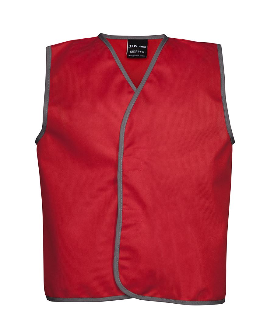 6HFU JB's Kids Coloured Tricot Vest Red - 0-02 - Red