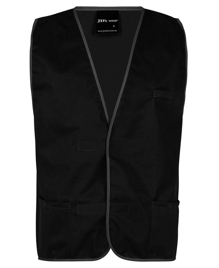 6HFV JB's Coloured Tricot Vest - Black