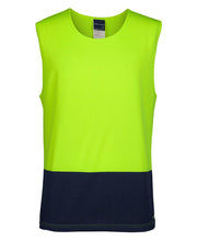 6HMT JB's HV Muscle Top - Lime/Navy