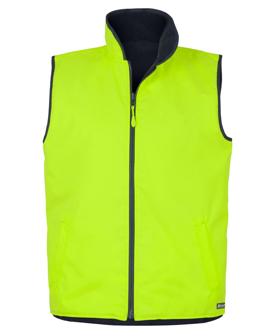 6HRV JB's HV 4602.1 Reversible Vest - Lime/Navy