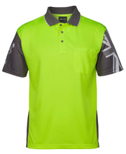 6HSC JB's HV Southern Cross Polo - Lime/Charcoal