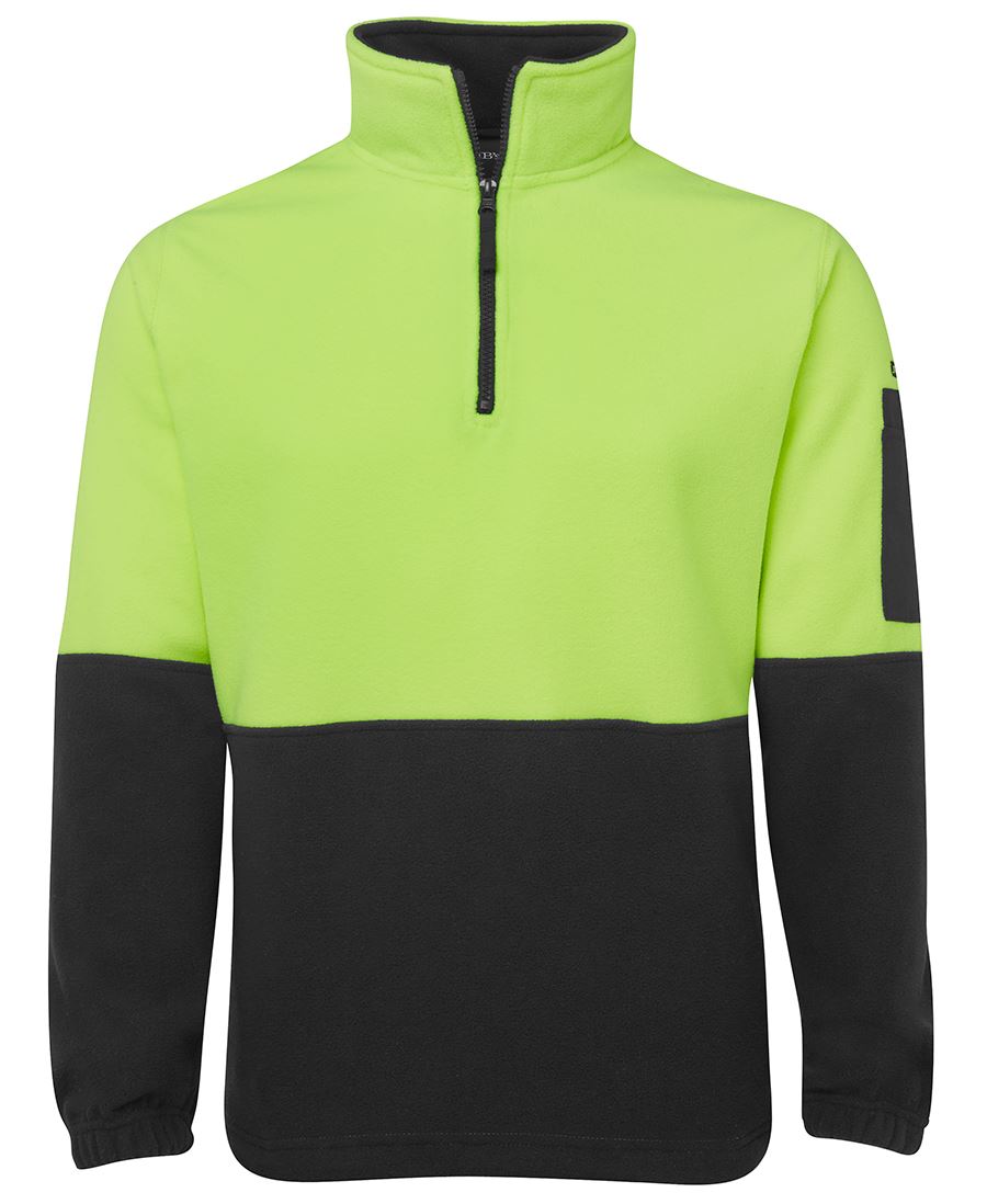 6HVPF JB's HV 1/2 Zip Polar - Lime/Black