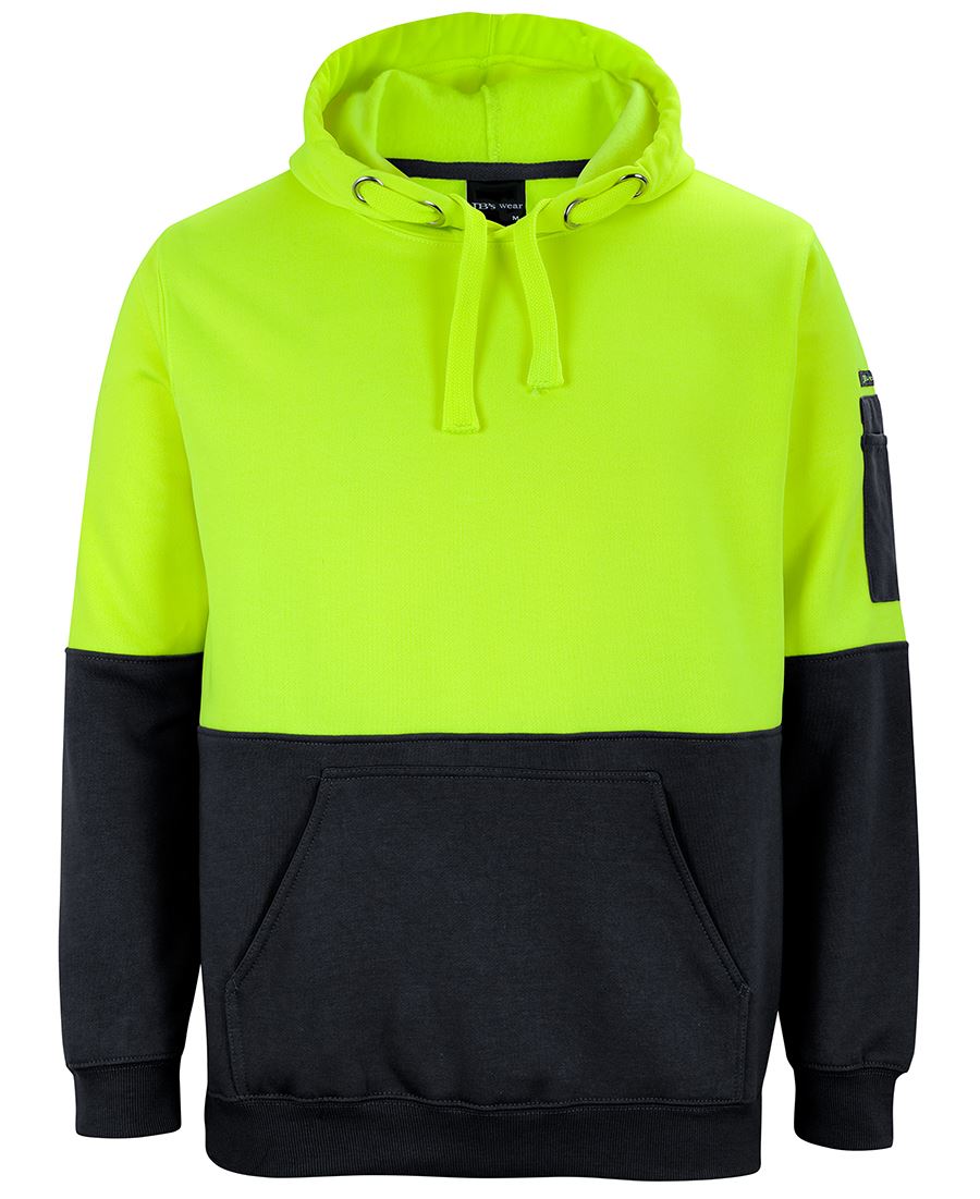 6HVPH JB's HV Pull Over Hoodie - Lime/Black