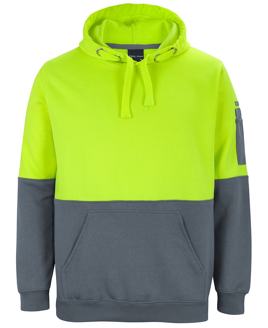6Hvph JB's HV Pull Over Hoodie - Lime/Charcoal