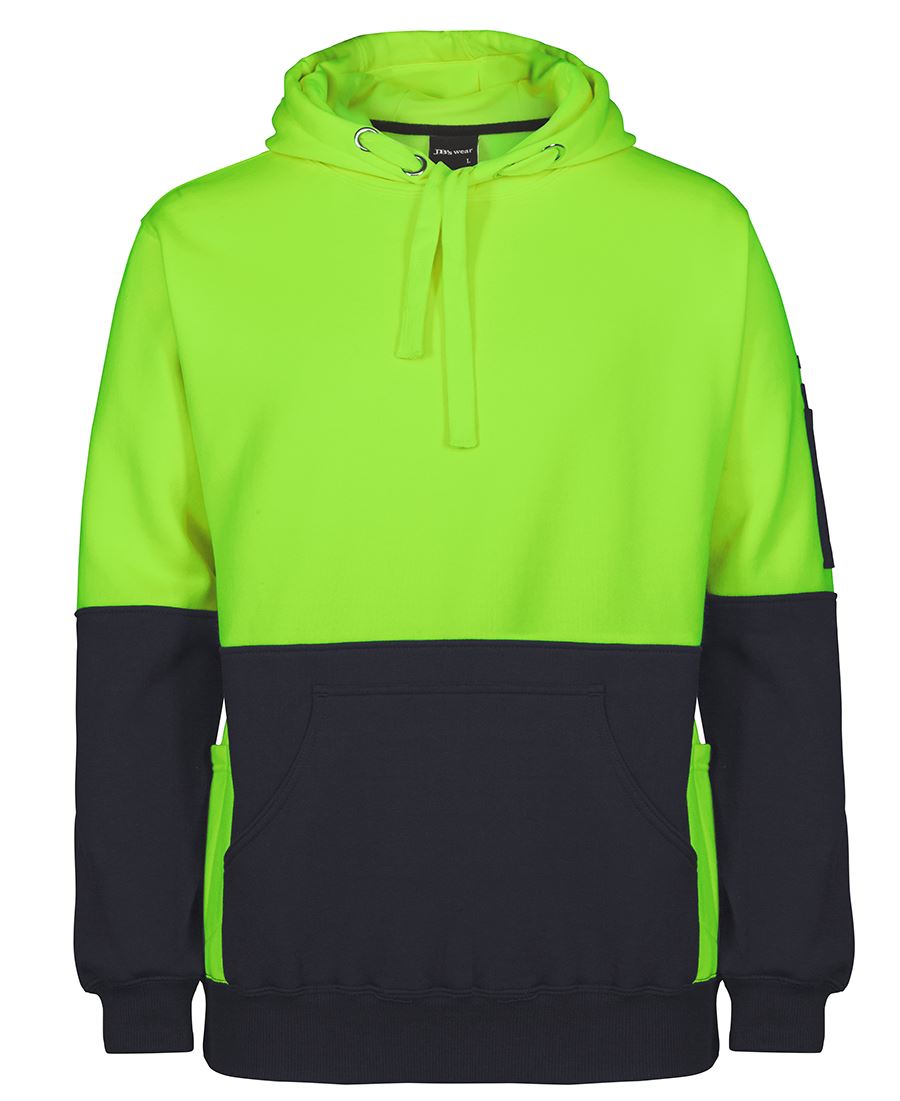 6HVPJ JB's HV 330G Pull Over Hoodie - Lime/Black