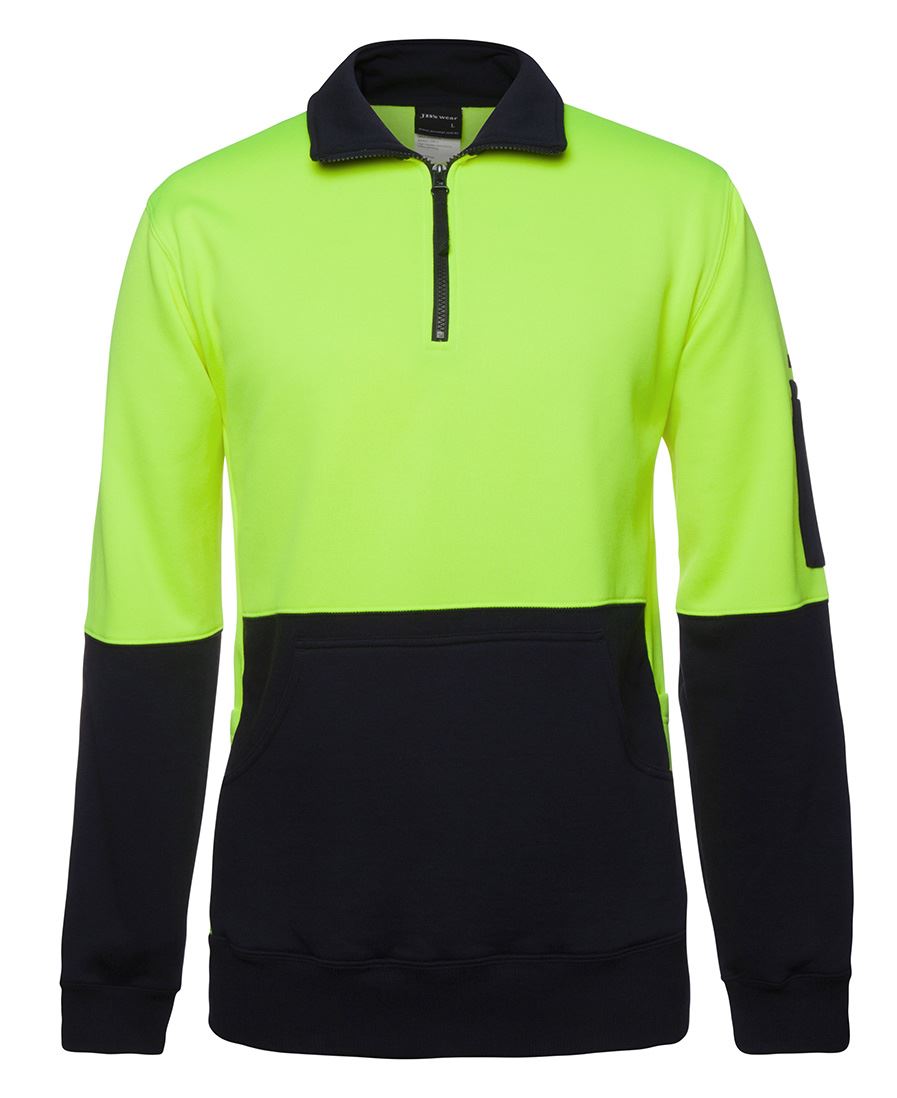 6HVPZ JB's HV 330G 1/2 Zip Fleece - Lime/Navy